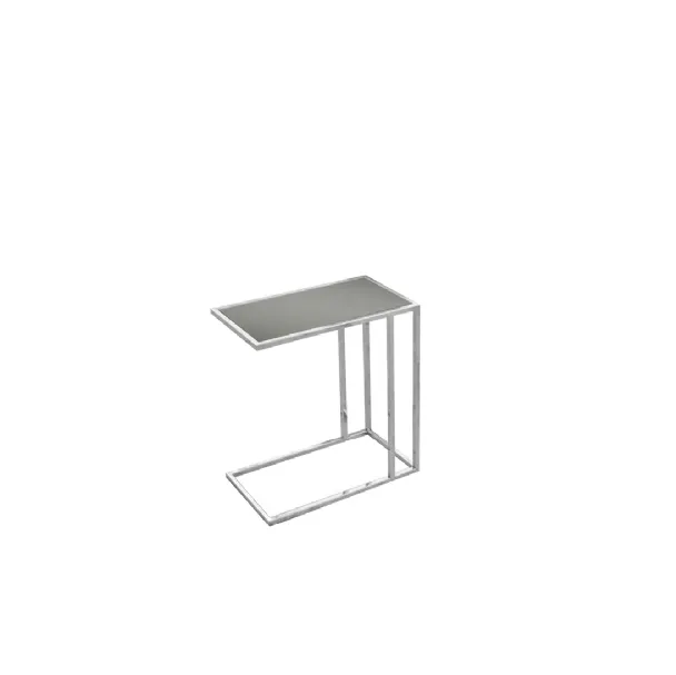 Tavolino T08 in metallo con top in laccato opaco di Bruma