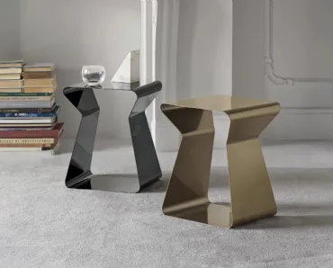 Tavolino Kito in acciaio laccato di Bontempi