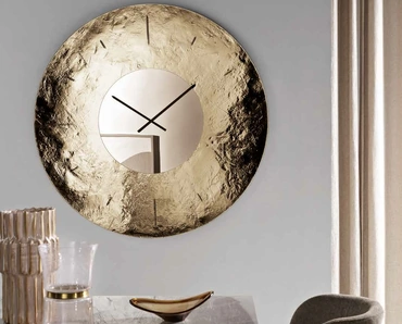 Orologio in vetro fuso martellato Space di Capodarte