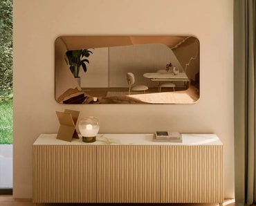 Specchio in vetro fuso Focus di Bontempi