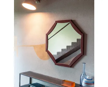 Specchio Sunflower con cornice in Rovere di Devina Nais