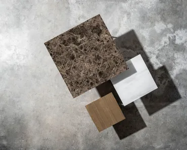 Tavolini Tetris Quadrati in vetro o legno di Devina Nais