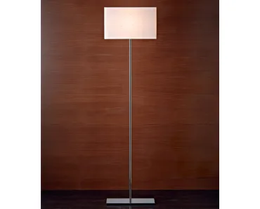 Lampada da terra Glam in metallo con paralume in tessuto con Swarovsky di Le Fablier