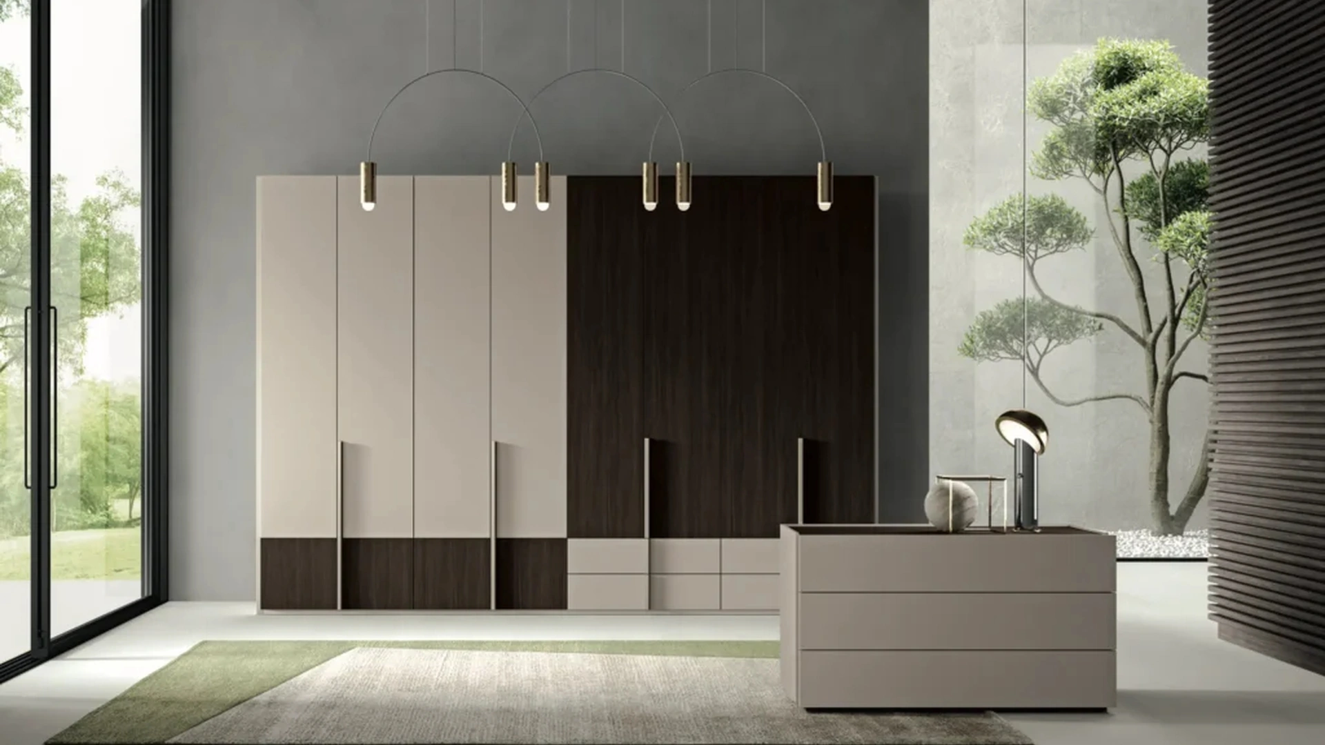 Armadio con anta battente Duplex e Up di Artigianmobili