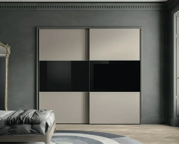 Armadio con anta scorrevole Mirror TV di Artigianmobili