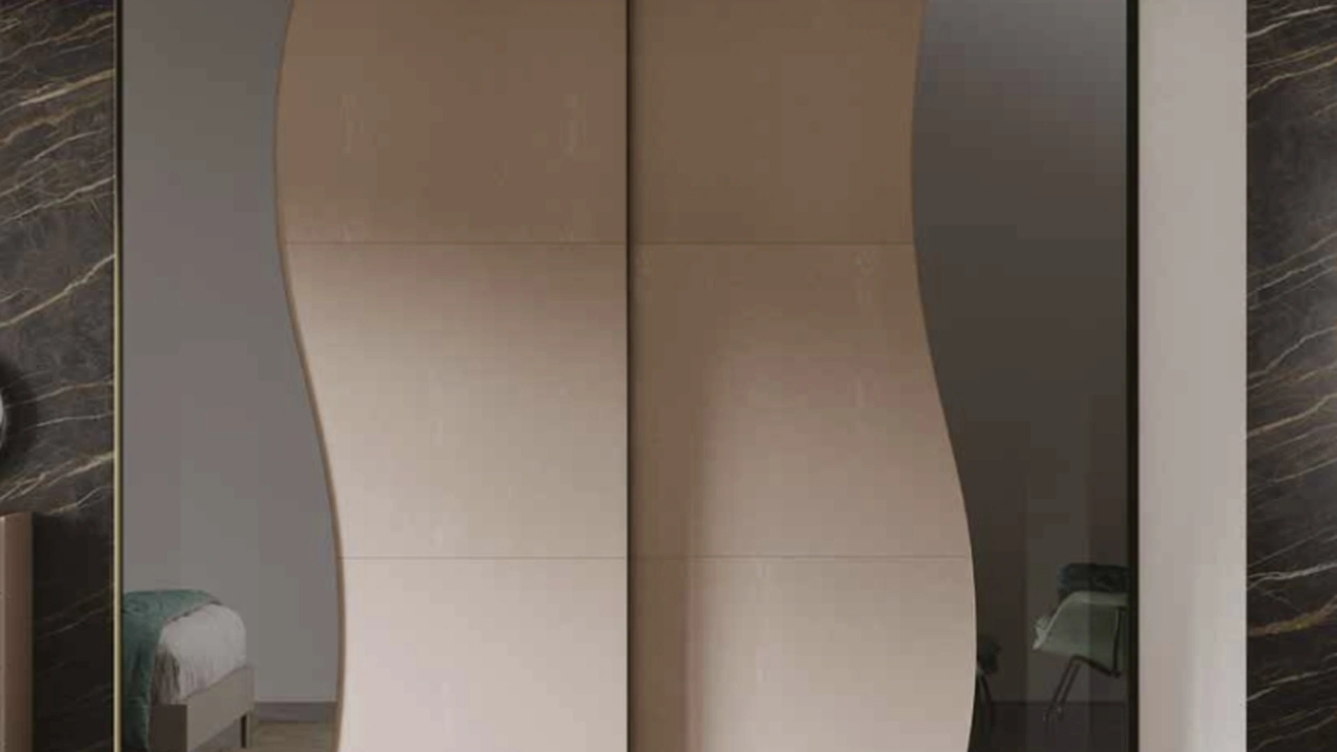 Armadio con anta scorrevole Surf di Artigianmobili