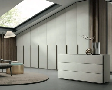 Armadio su misura Young Cemento Bianco di Artigianmobili