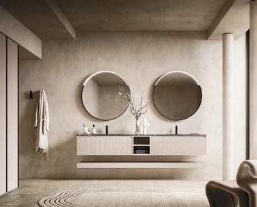 Mobile da Bagno sospeso Absolute 40 in laccato opaco di Arbi