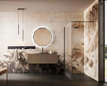 Mobile da Bagno sospeso Luxor 05 in Rovere di Arbi