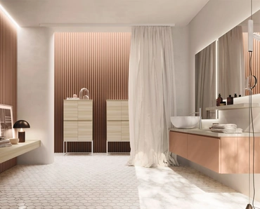 Mobile da Bagno sospeso Ho-me plus J 42 in laccato di Arbi