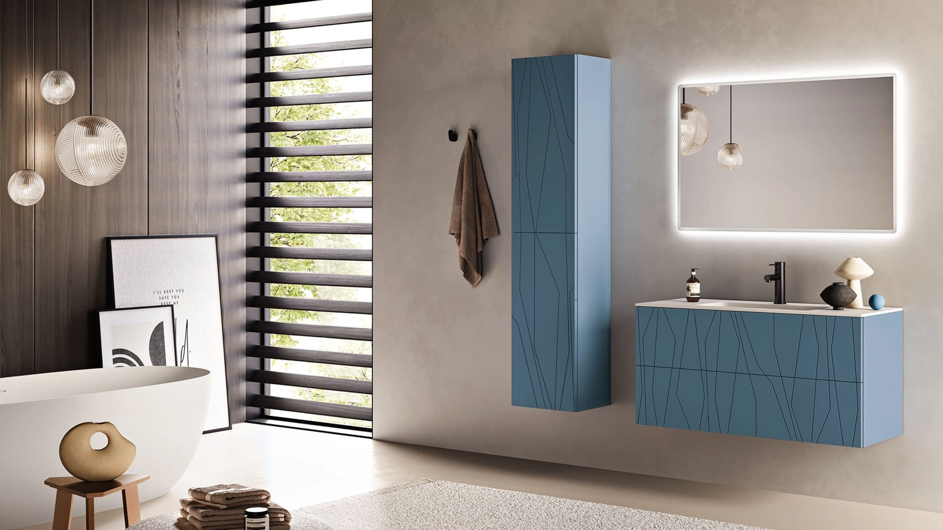 Mobile da Bagno sospeso Minos 02 di Bluelife