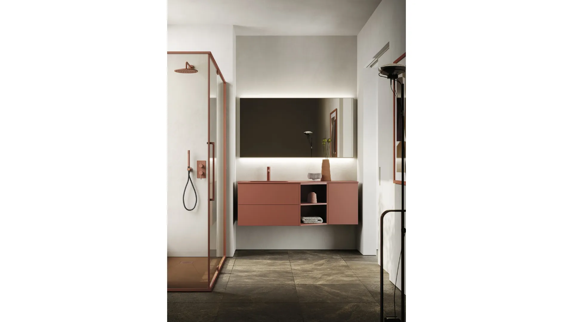 Mobile da Bagno sospeso Sky Liscio 33 di Arbi