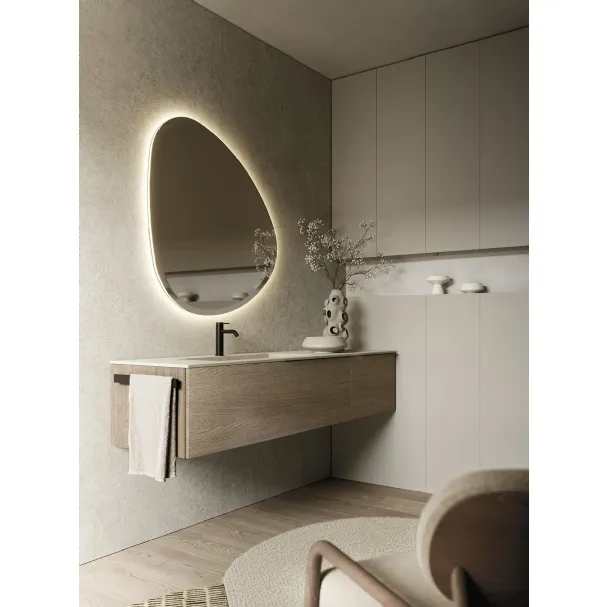 Mobile da Bagno sospeso Sky Liscio 35 di Arbi