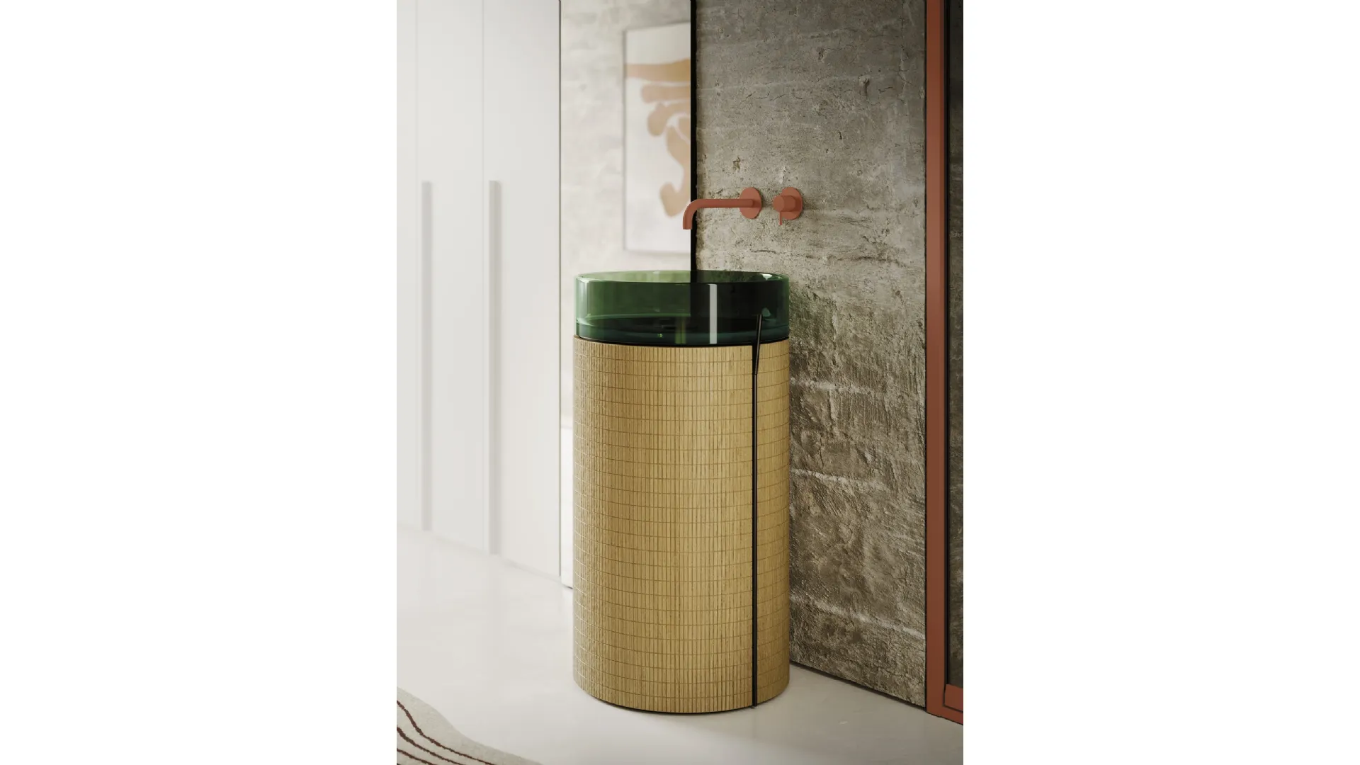 Mobile da Bagno Sky Liscio 36 di Arbi