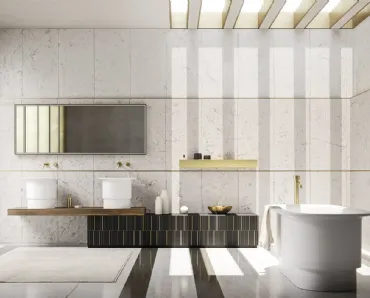 Mobile da Bagno Sky Texture 12 finitura golden nero di Arbi