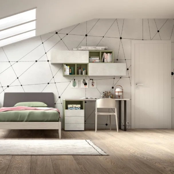 Cameretta moderna per ragazzi Room 110 di Zg Mobili