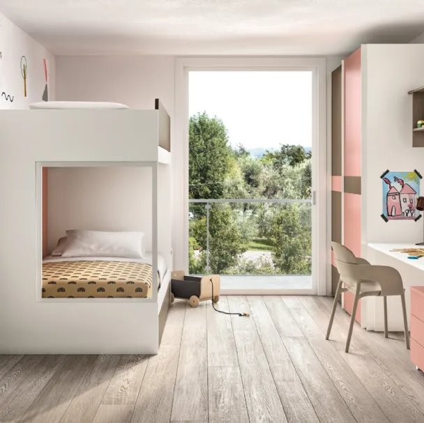 Cameretta con letti a castello 215 di Zg Mobili