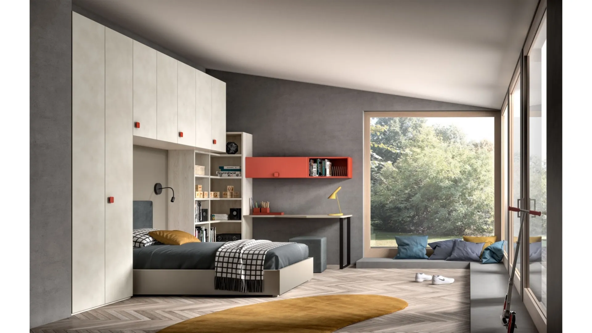 Cameretta a ponte per ragazzi Room 109 di Zg Mobili