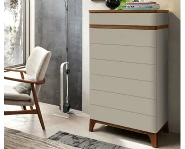 Cassettiera moderna in laccato opaco Atha di Le Fablier
