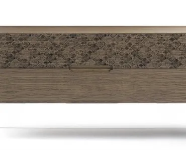 Comò Icon's 101 Damasco in legno con stampa decorativa di Devina Nais