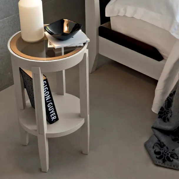 Comodino rotondo Giglio di Le Fablier