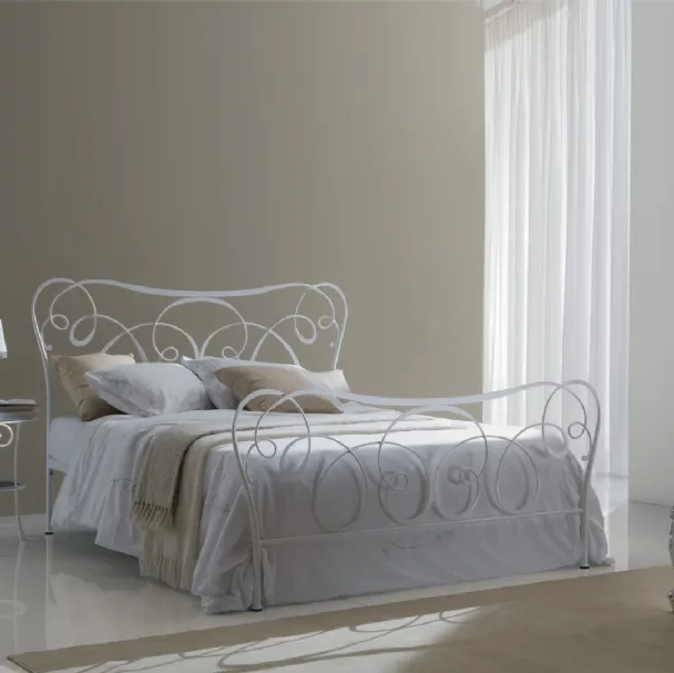 Letto in ferro battuto con testiera Altea di Bontempi