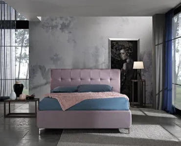 Letto matrimoniale con testiera trapuntata Domino di Artigianaletti