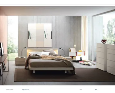Letto in legno con testiera Brio di Sangiacomo