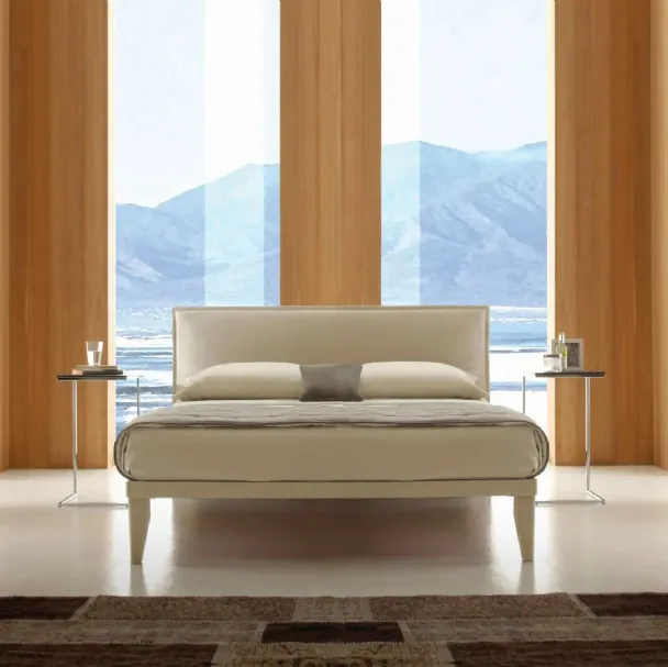 Letto con testiera imbottita Elle di Ergogreen
