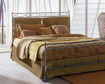 Letto matrimoniale in ferro battuto Eolo di Bontempi