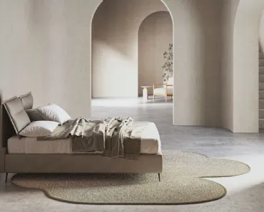 Letto in ecopelle Justine Line di Ergogreen