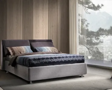 Letto matrimoniale in tessuto Open di Artigianaletti