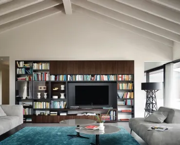 Libreria con vano porta TV Modo M6C61 di Sangiacomo
