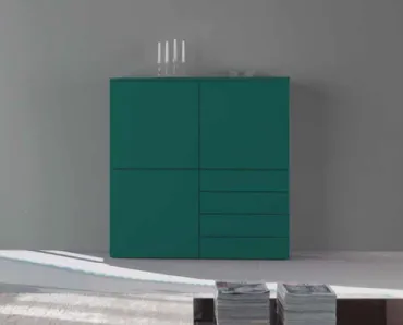 Madia moderna 3D 234 in laccato opaco di Artigianmobili