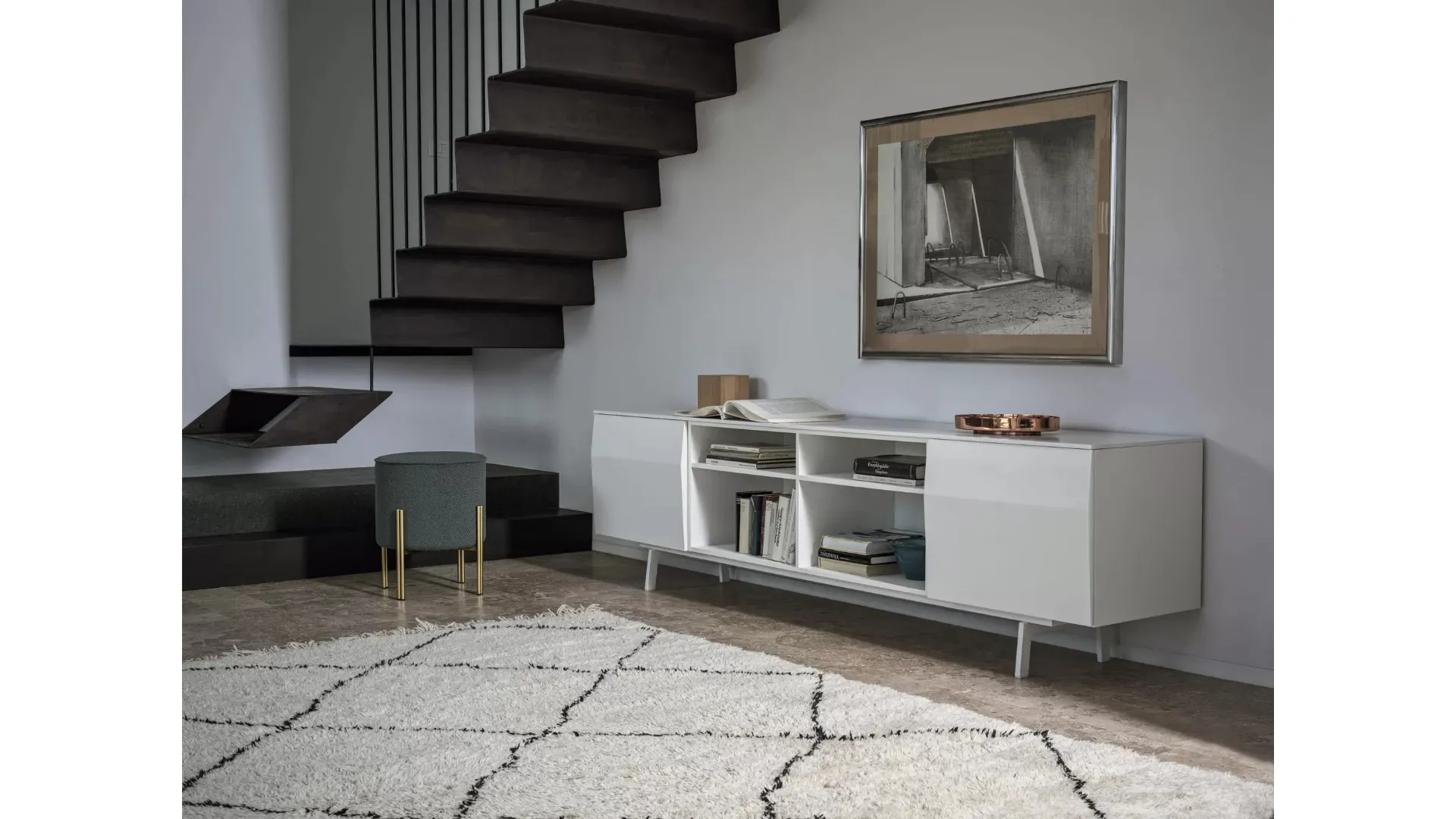 Madia Amsterdam in legno laccato di Bontempi