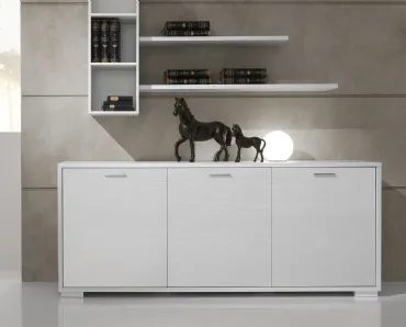 Madia Jazz composizione J071 finitura Bianco Frassino di Gierre Mobili