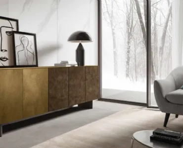 Madia Velvet 183 finitura Ossido Ottone e Corten di Artigianmobili