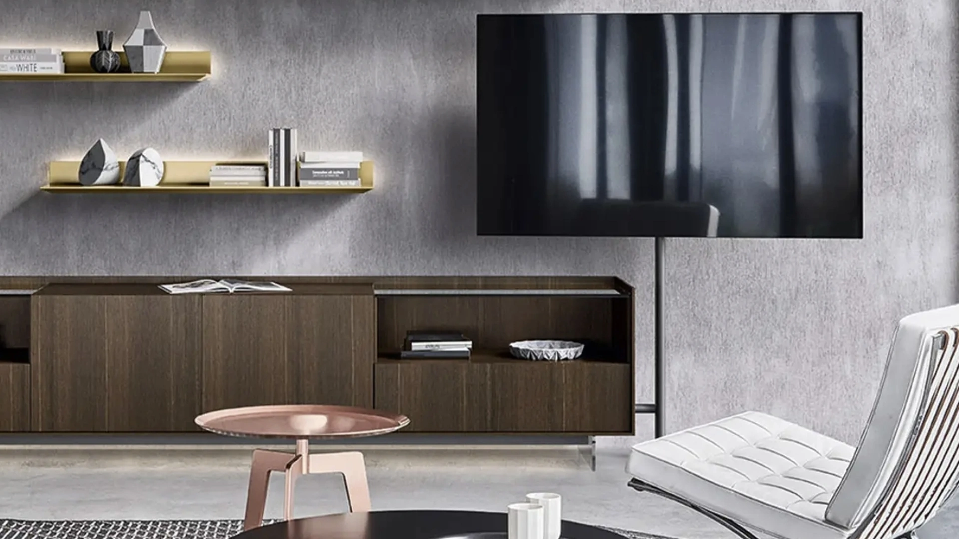 Mobile Porta Tv in Rovere Tv Video di Sangiacomo