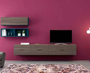 Mobile sospeso Living Zero 16 L18 in legno di Devina Nais