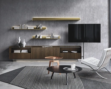 Parete Attrezzata Cabaret Glass 03 di Sangiacomo