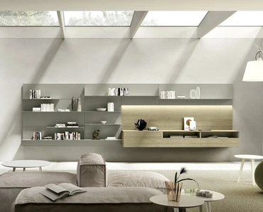 Parete Attrezzata Domino Boiserie 03 di Sangiacomo