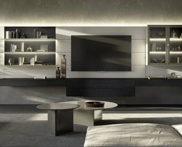 Parete Attrezzata Domino Boiserie 04 di Sangiacomo