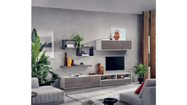 Parete Attrezzata in legno Le Spezie composizione 02 di Le Fablier