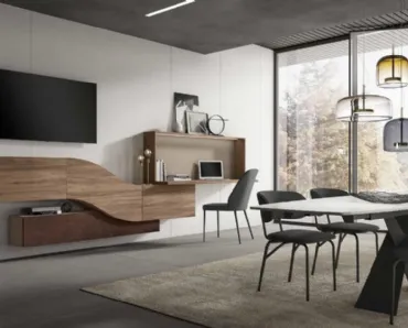 Parete Attrezzata Velvet Home Office 190 di Artigianmobili