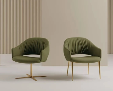Poltroncina Nova in tessuto imbottito di Bontempi