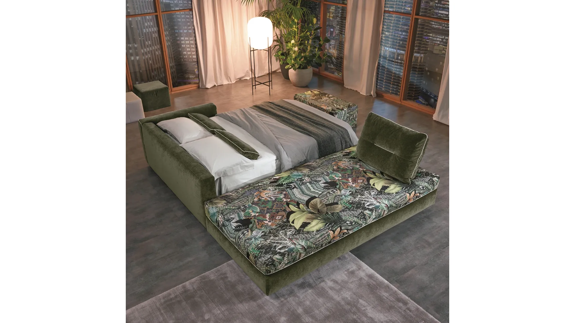 Divano Letto angolare con penisola Flam di Max Divani