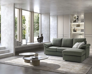 Divano con penisola Mabel di Biel