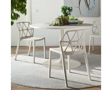 Sedia di design in polipropilene Alchemia di Connubia