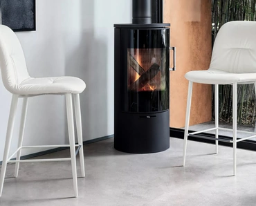 Sgabello in ecopelle Chantal di Bontempi