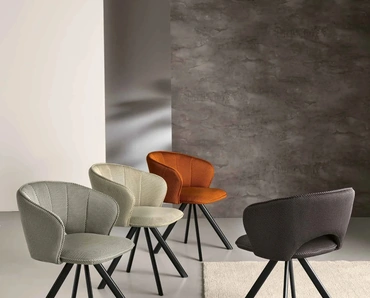 Sedia Gea in tessuto di Capodarte